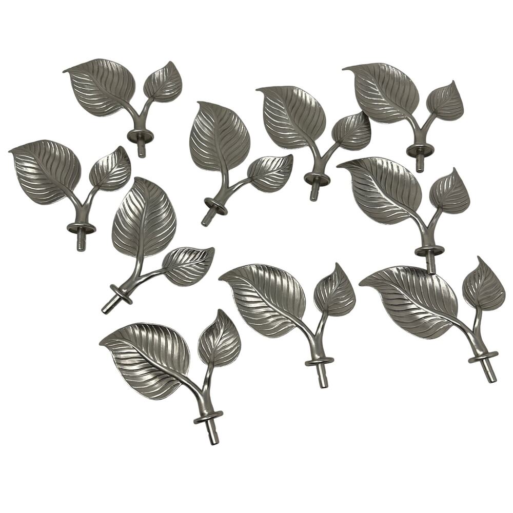 Rod Desyne Screw In Finnial Set Of 10 Satin Nickel ADF 33-15